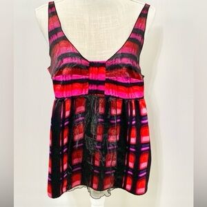 Y2K Babydoll Whimsigoth Organza Top - L